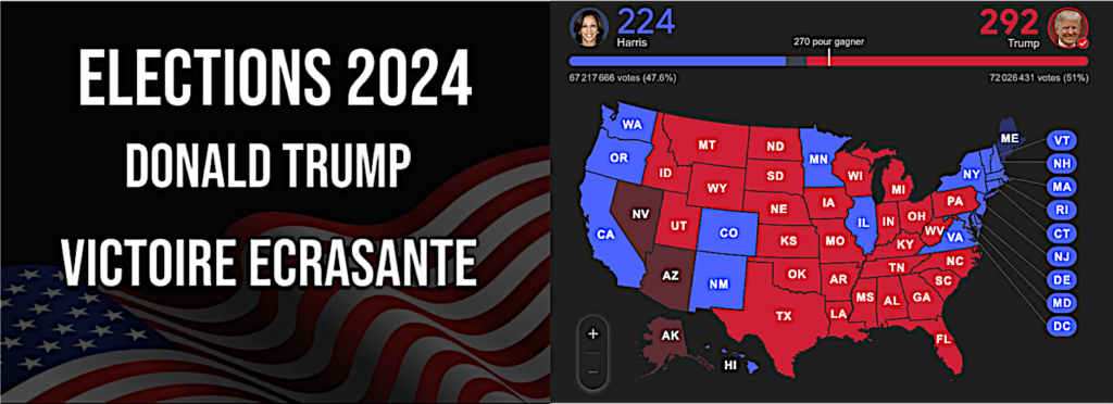 Elections USA 2024 : 5 millions de votes d’avances pour Trump