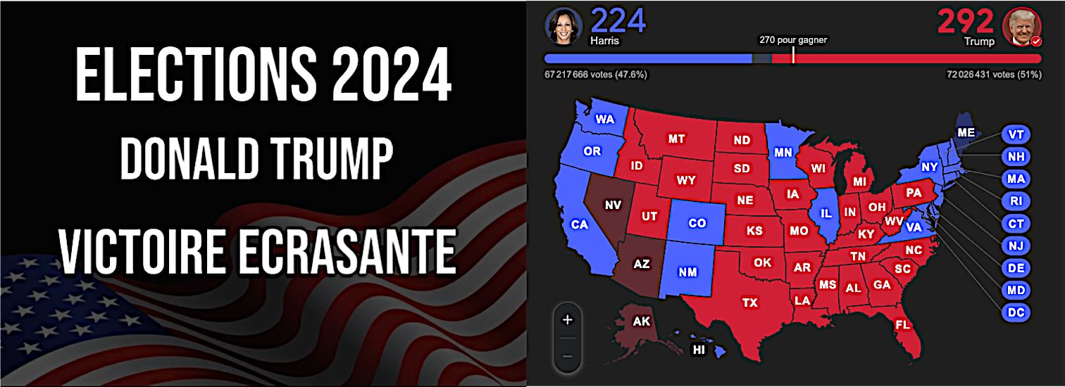 Elections USA 2024 : 5 millions de votes d’avances pour Trump